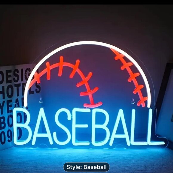 BASEBALL NEON LED SIGN - Picture 1 of 7
